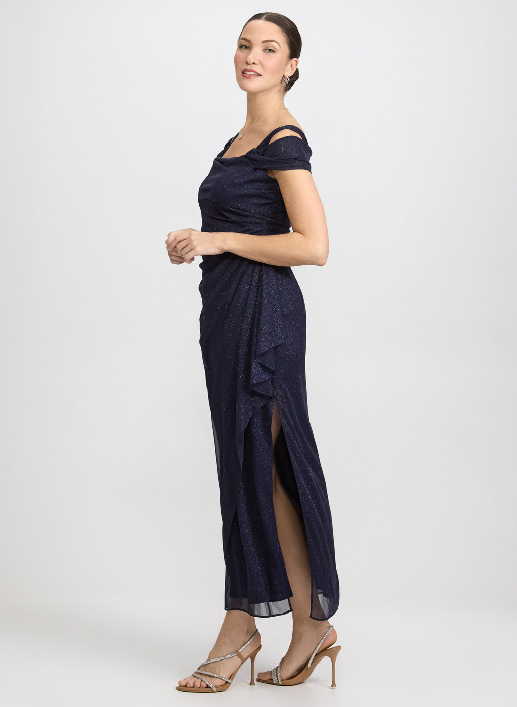 Twisted Cold-Shoulder Dress