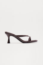 Panama Thong Mules - Black/Black