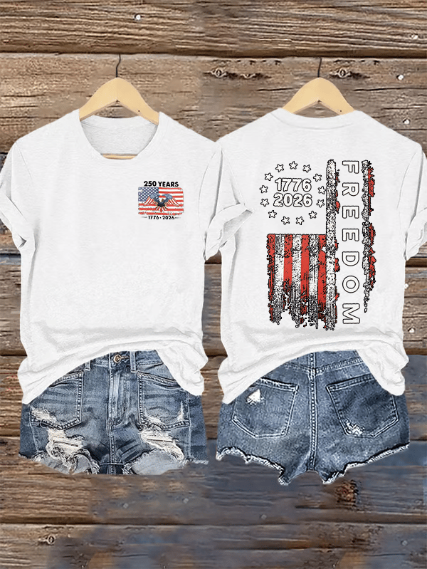 Women's  Freedom Print T-Shirt