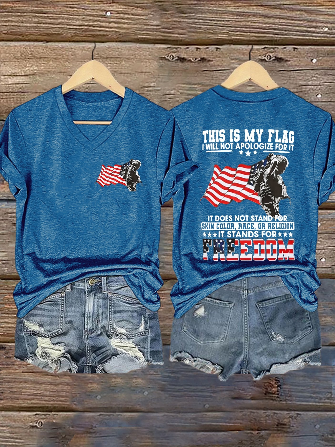 Women's America's 250th Anniversary Print Casual T-shirt