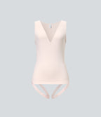 Seamless Flow V Neck Sleeveless Work Shapewear Bodysuit-Easy Peezy Edition