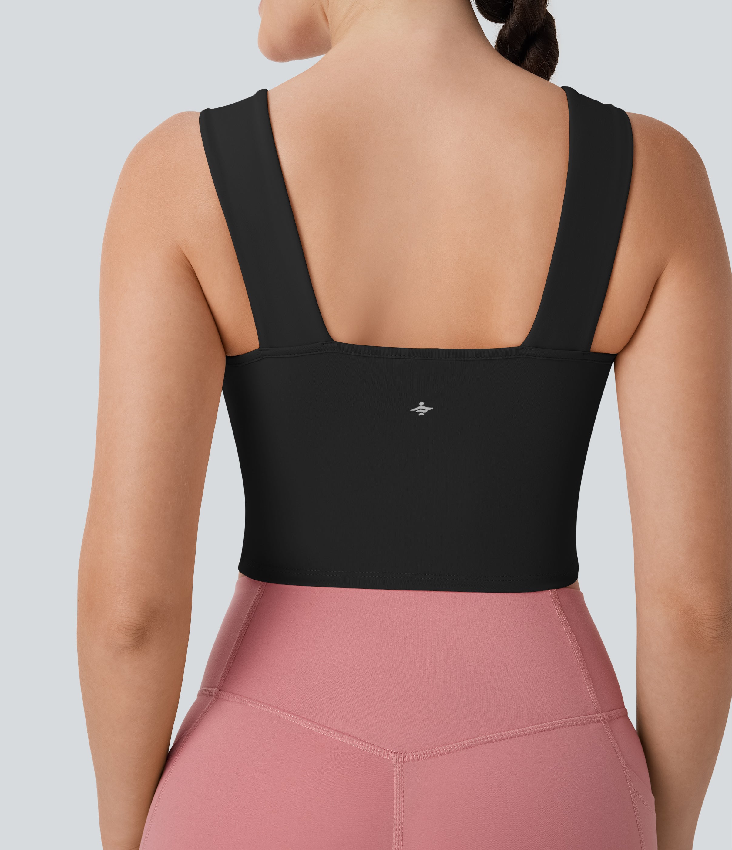 Sweetheart Neck Cropped Yoga Sports Top