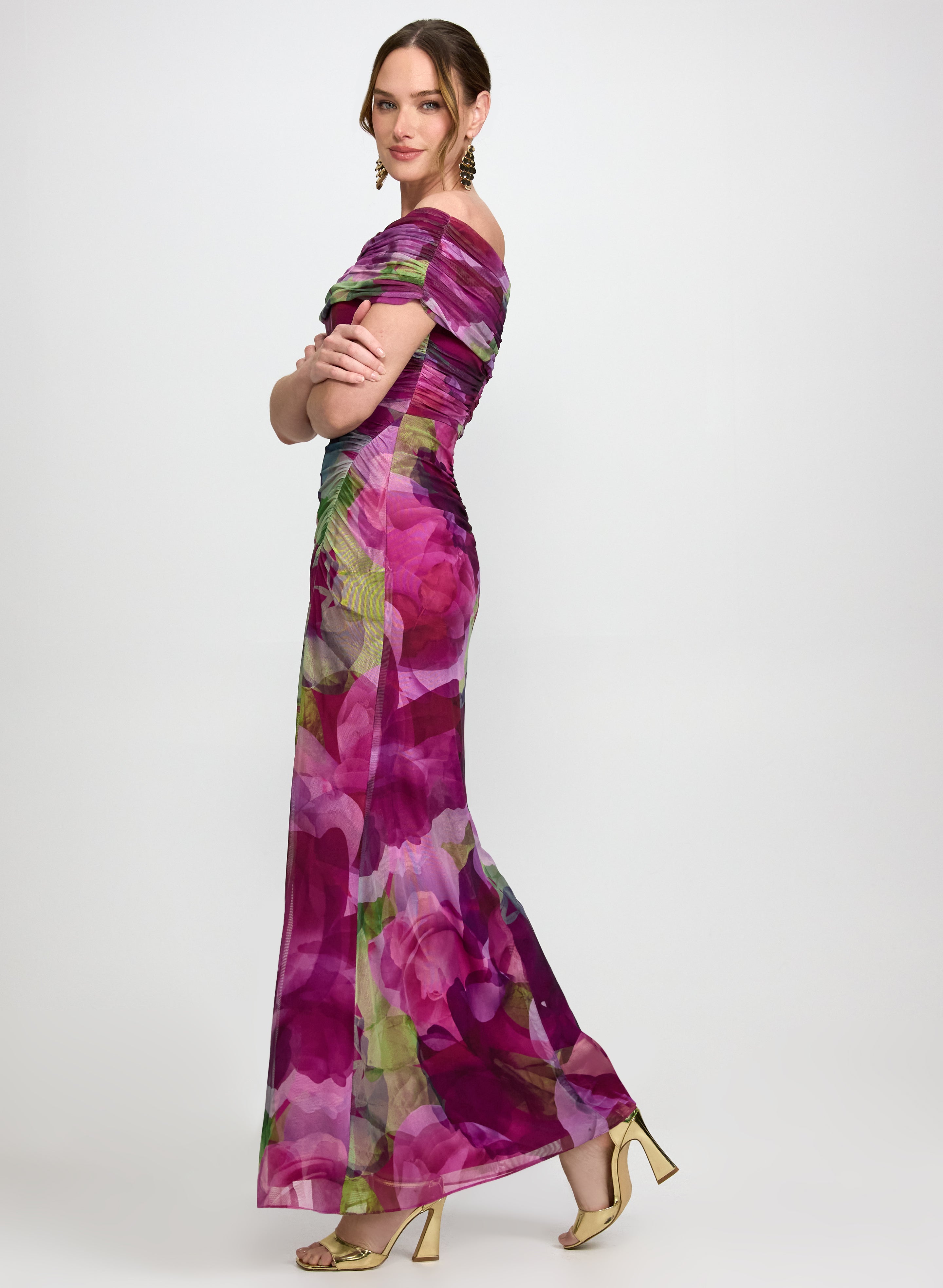Floral Off-Shoulder Dress