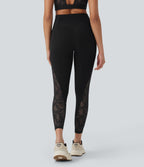 UltraSculptTM SoCinched High Waisted Tummy Control Contrast Lace Shaping Training Leggings with Pockets