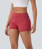 Low Rise Yoga Biker Shorts 3'' with Pockets