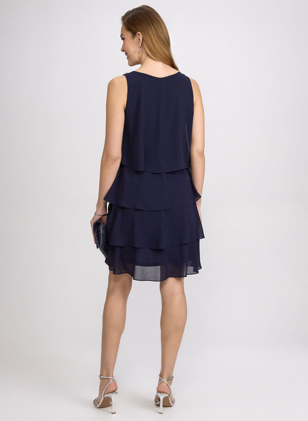 Tiered Chiffon Dress