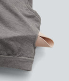 Cut Out Pocket 2-Piece Mini Yoga Active Dress