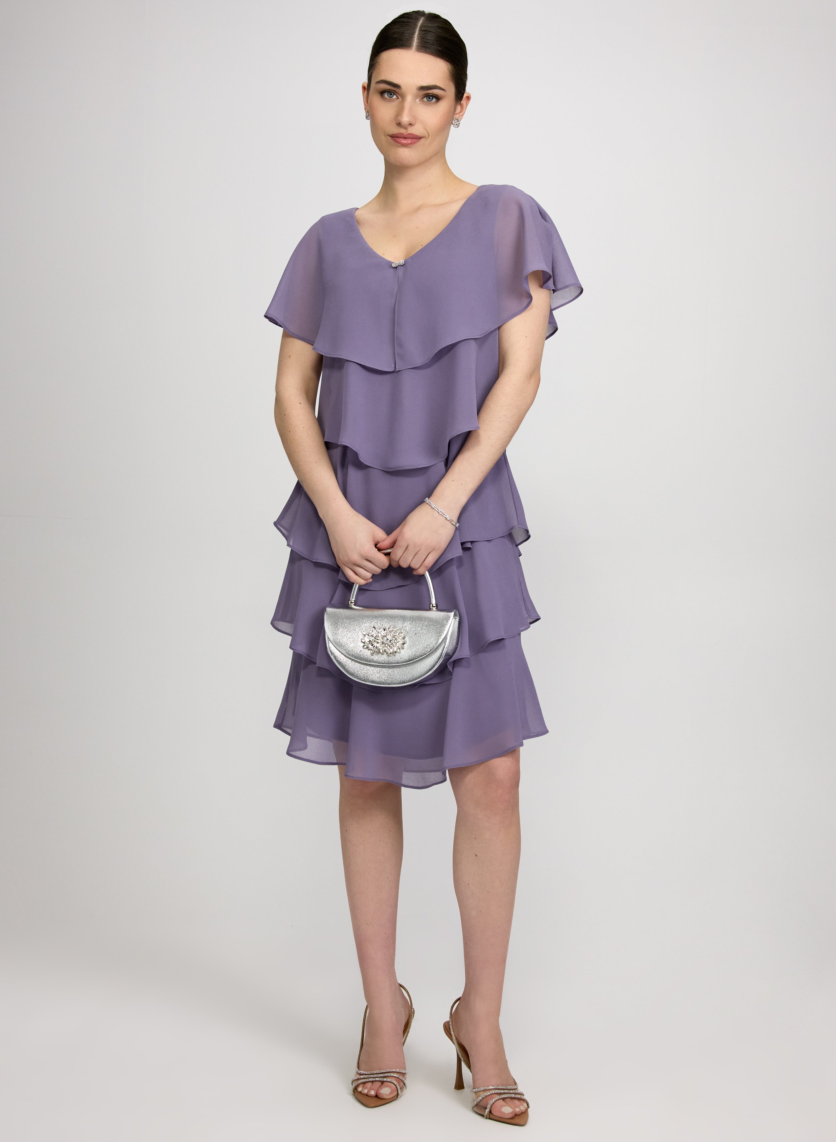 Tiered Capelet Dress