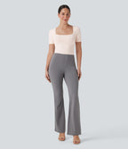 Seamless Flow Smoothing Square Neck Adjustable Leg Straps Work Bodysuit-Easy Peezy