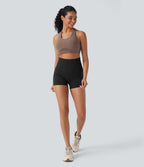 Seamless Flow Super High Waisted Yoga Biker Shorts 3''