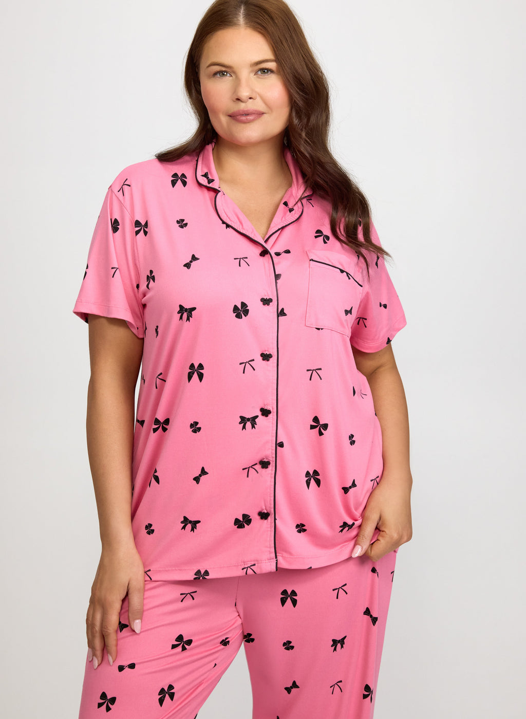 Bow Print Pyjama Set