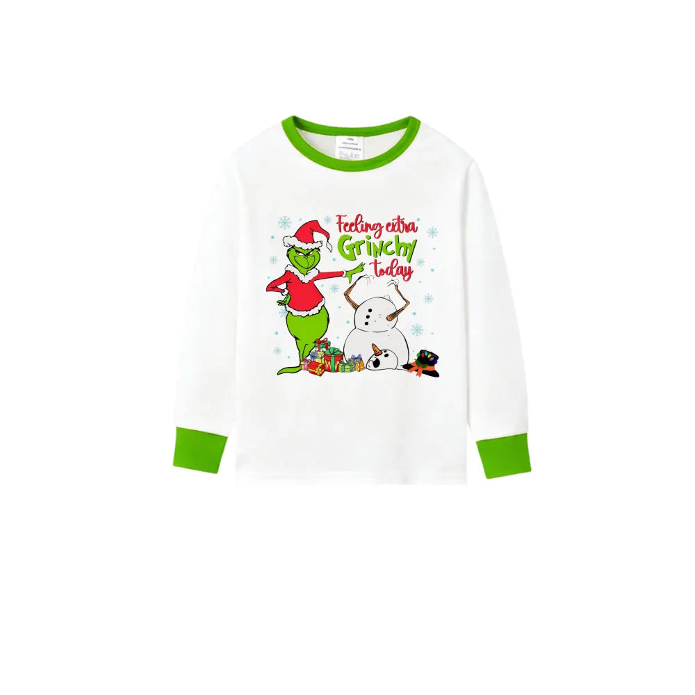 Holiday Family Christmas Pajamas Set With Playful Xmas Character Pattern Design