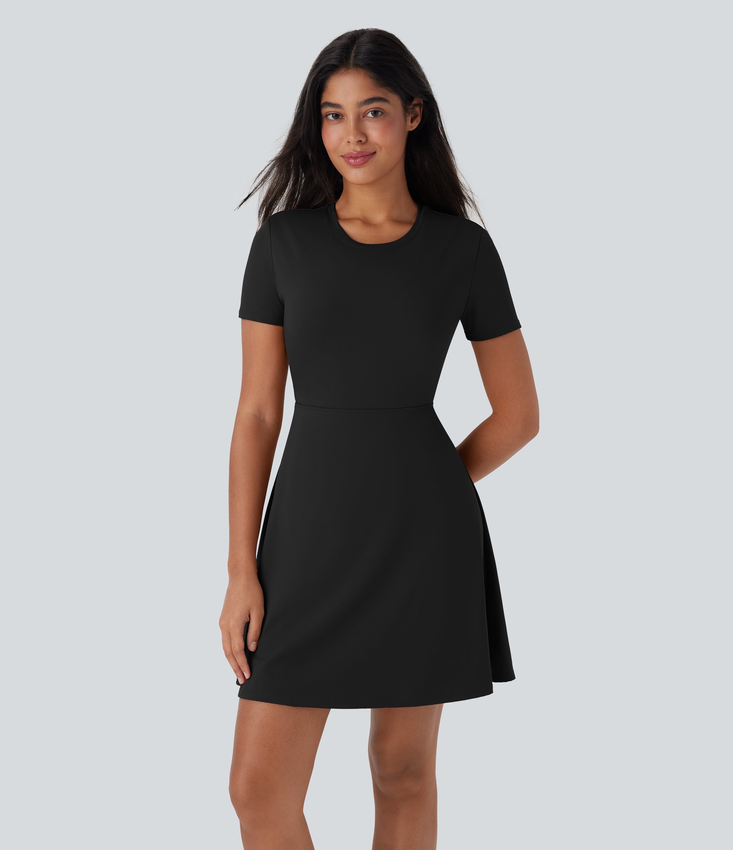 Cut Out Flare Mini Dance Active Dress-D/DD/DDD/F Cups