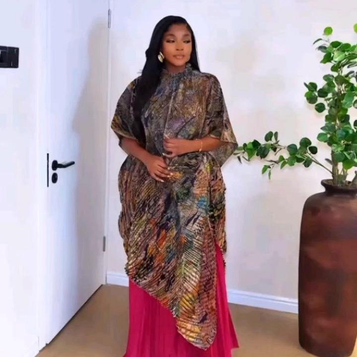 Two-Piece Set Plated Floral