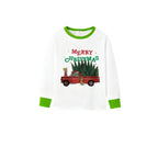 Holiday Family Christmas Pajamas Set With Colorful Christmas Pattern Print