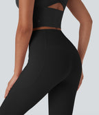 UltraSculptTM Cool Quick Dry SoCinched High Waisted Tummy Control Shaping Yoga Leggings with Pockets-UPF50+