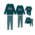 Christmas Family Matching Pajamas-Dark Green&Deer Patterned Pjs Set with "Merry Christmas" and Car Pattern Print