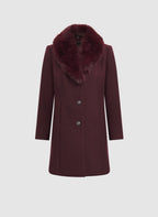 Faux-Fur Collar Coat