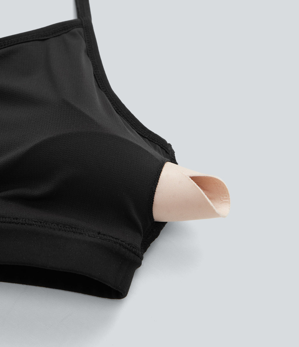 Ribbed Low Support Cut Out Yoga Sports Bra