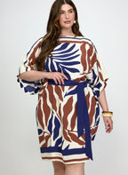 Palm Print Dress