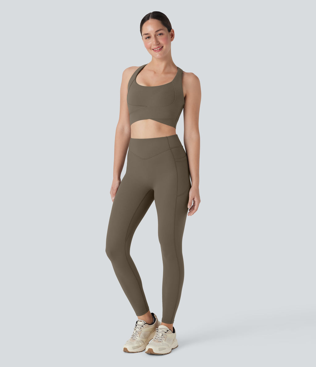 Medium Support Push Up Running Sports Bra