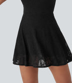 Lace 2-in-1 Mini Dance Active Dress with Pockets-Easy Peezy