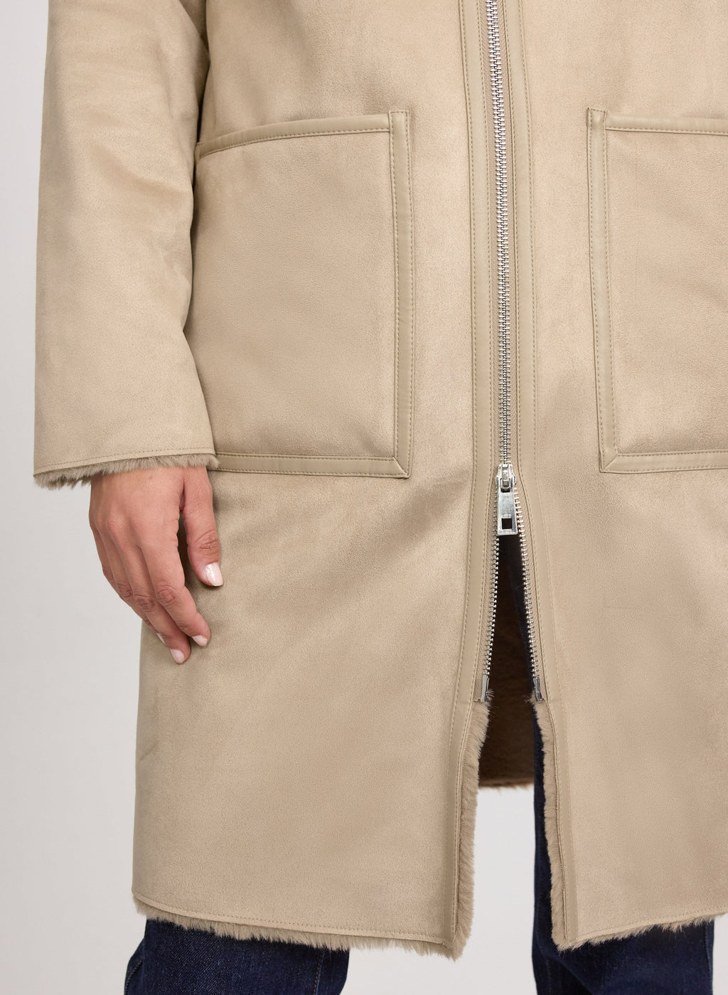 Faux-Shearling Coat
