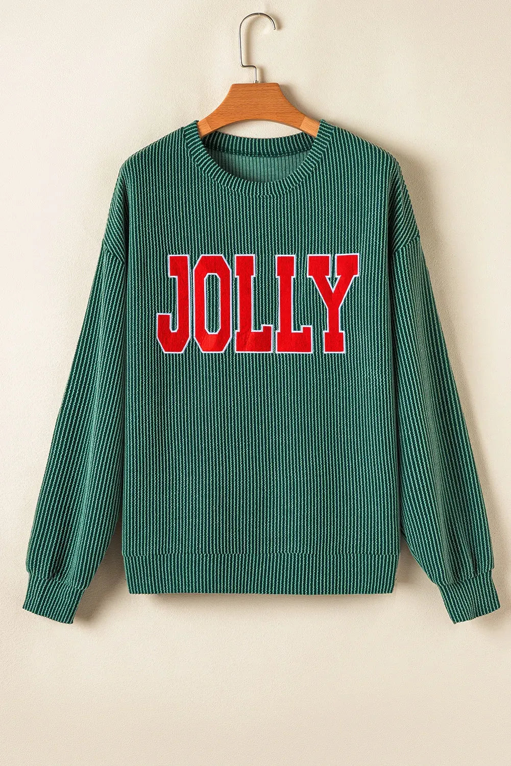 🎄Hot Sale JOLLY Corded Long Sleeve Top and Pockets Pants Set