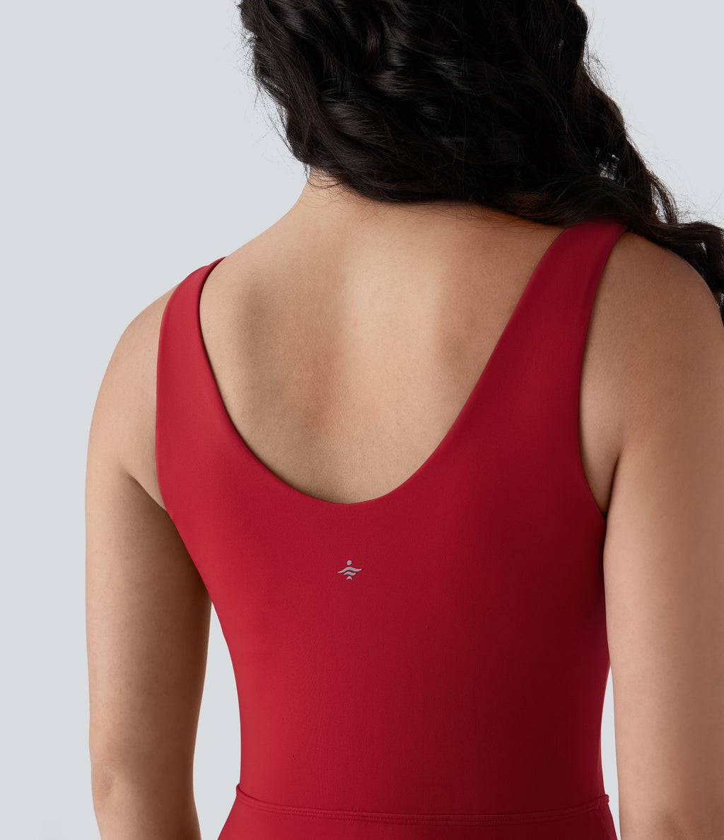 SoftlyZeroTM Airy Corset 2-in-1 Cool Touch Mini Tennis Active Tank Dress with Pockets-Easy Peezy Edition