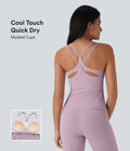 UltraSculptTM Cool Quick Dry Molded Cups Yoga Cami Top-UPF50+
