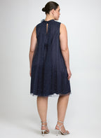 Tonal Pearl Embellished Dress