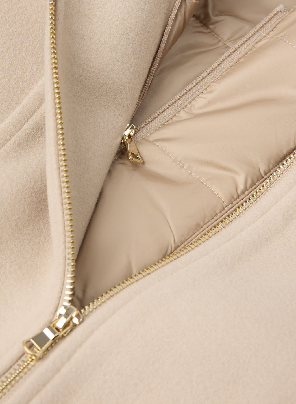 Stretch Wool Blend Coat