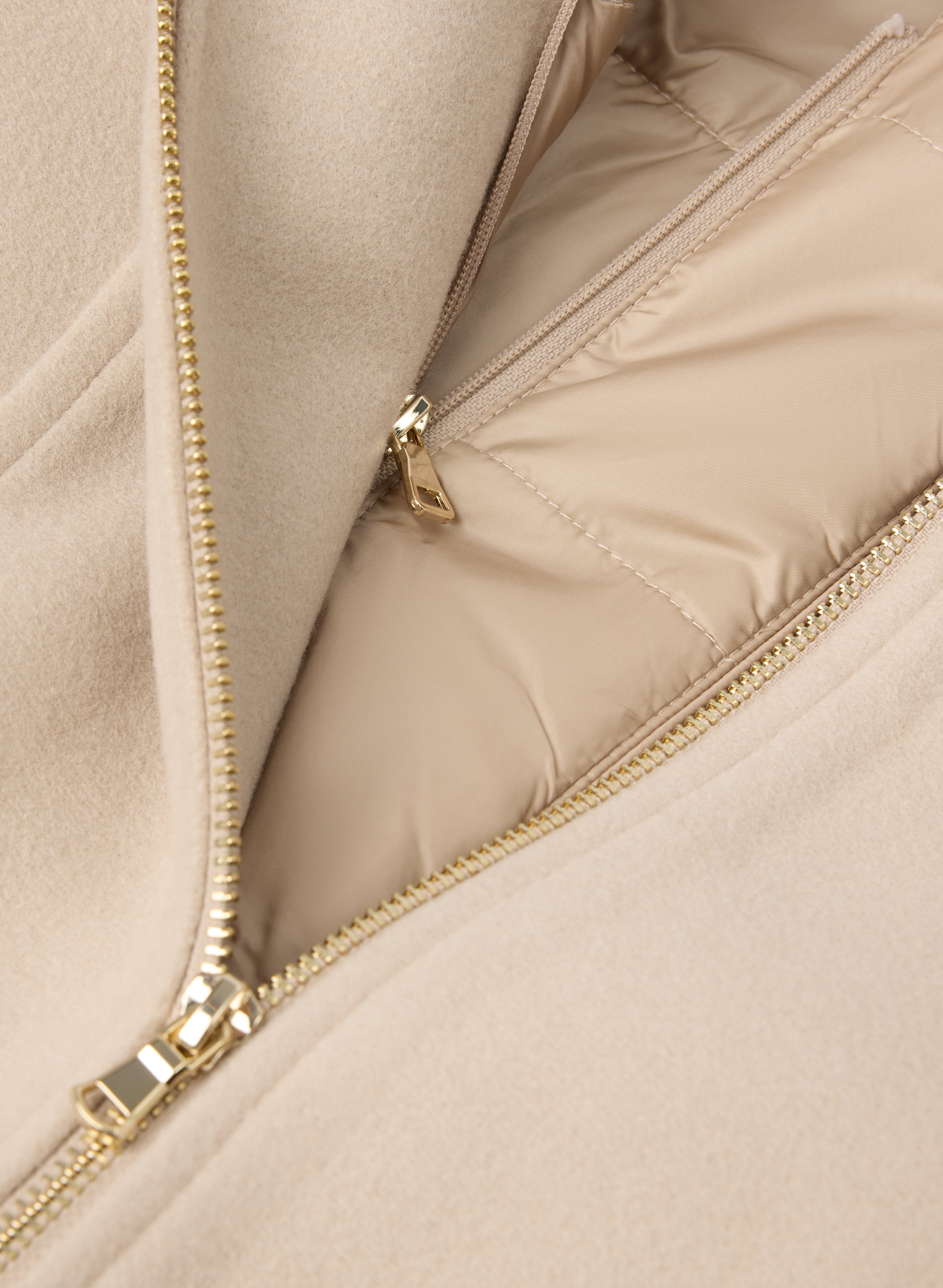 Stretch Wool Blend Coat