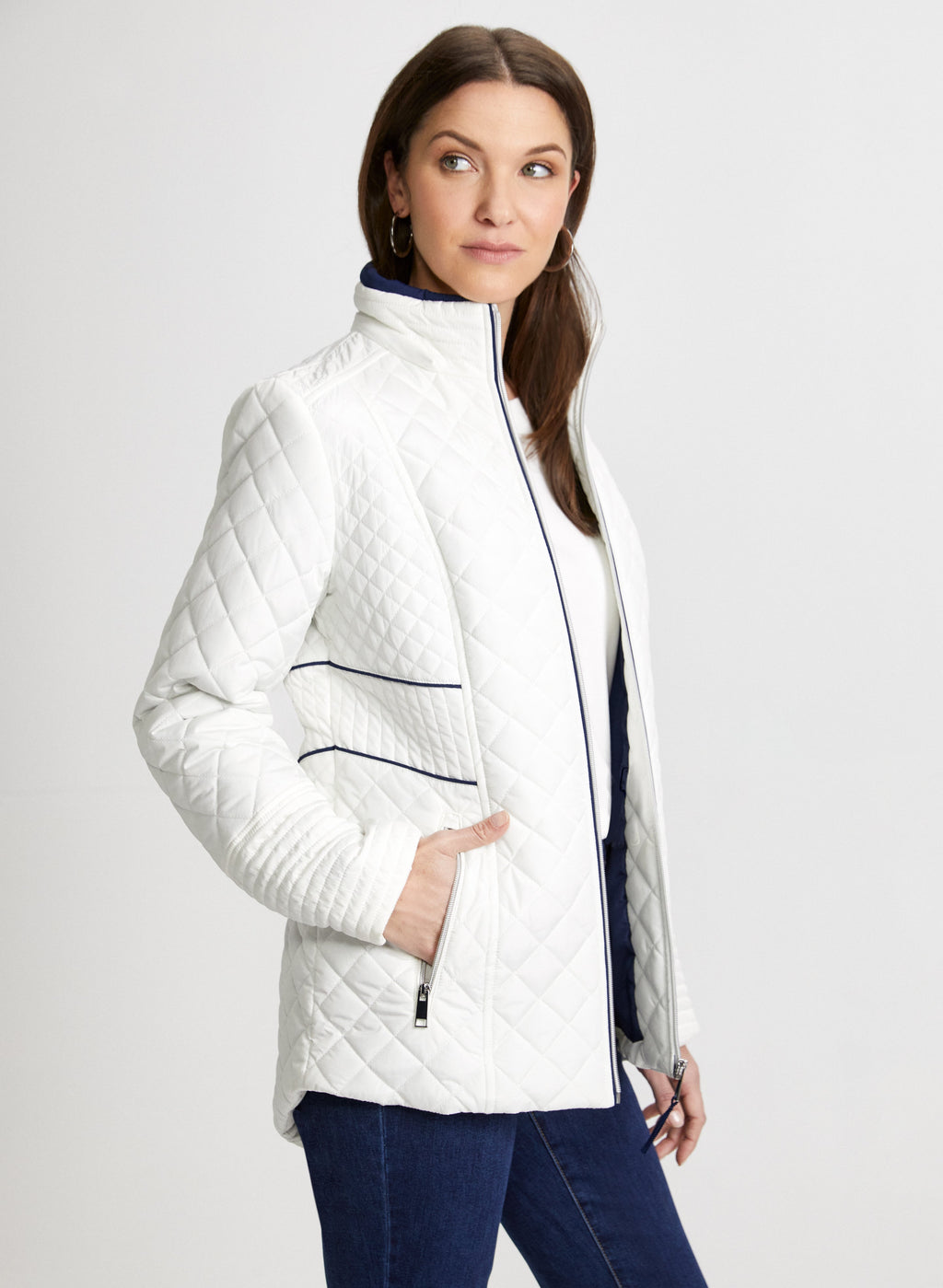 Diamond Quilted Coat