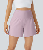 2026🔥UK Super High Waisted Back Pocket & Side Hidden Pocket 2-in-1 Yoga Shorts