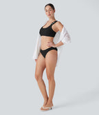 Texture Bikini Top Swimsuit