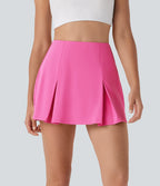 SoftlyZeroTM QuickDry High Waisted Tummy Control Removable Bow Casual Skirt with Built-in Shapewear Shorts