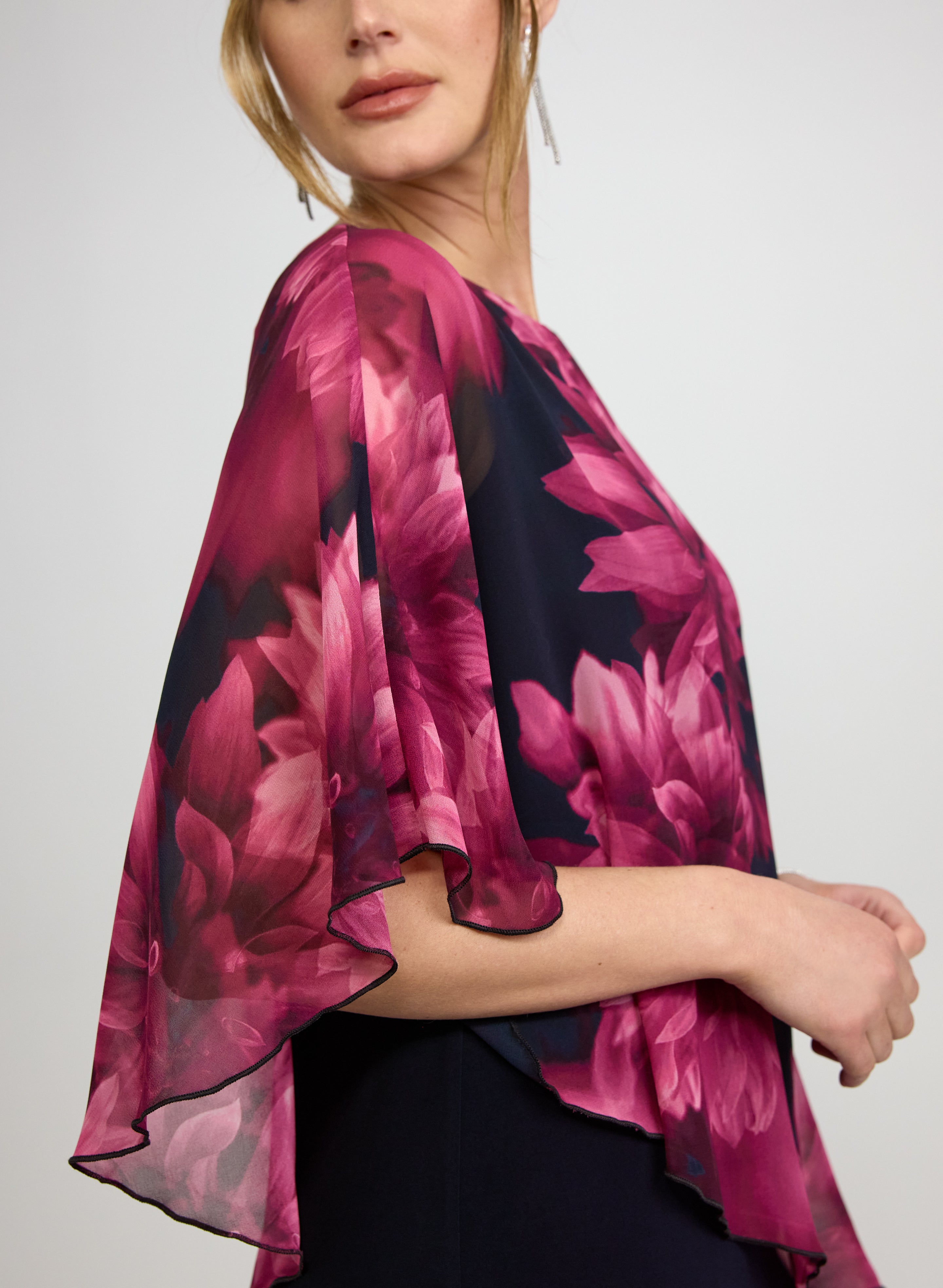 Floral Overlay Dress
