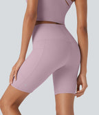 UltraSculptTM Cool Quick Dry SoCinched High Waisted Tummy Control Training Biker Shorts 7'' with Pockets-UPF50+