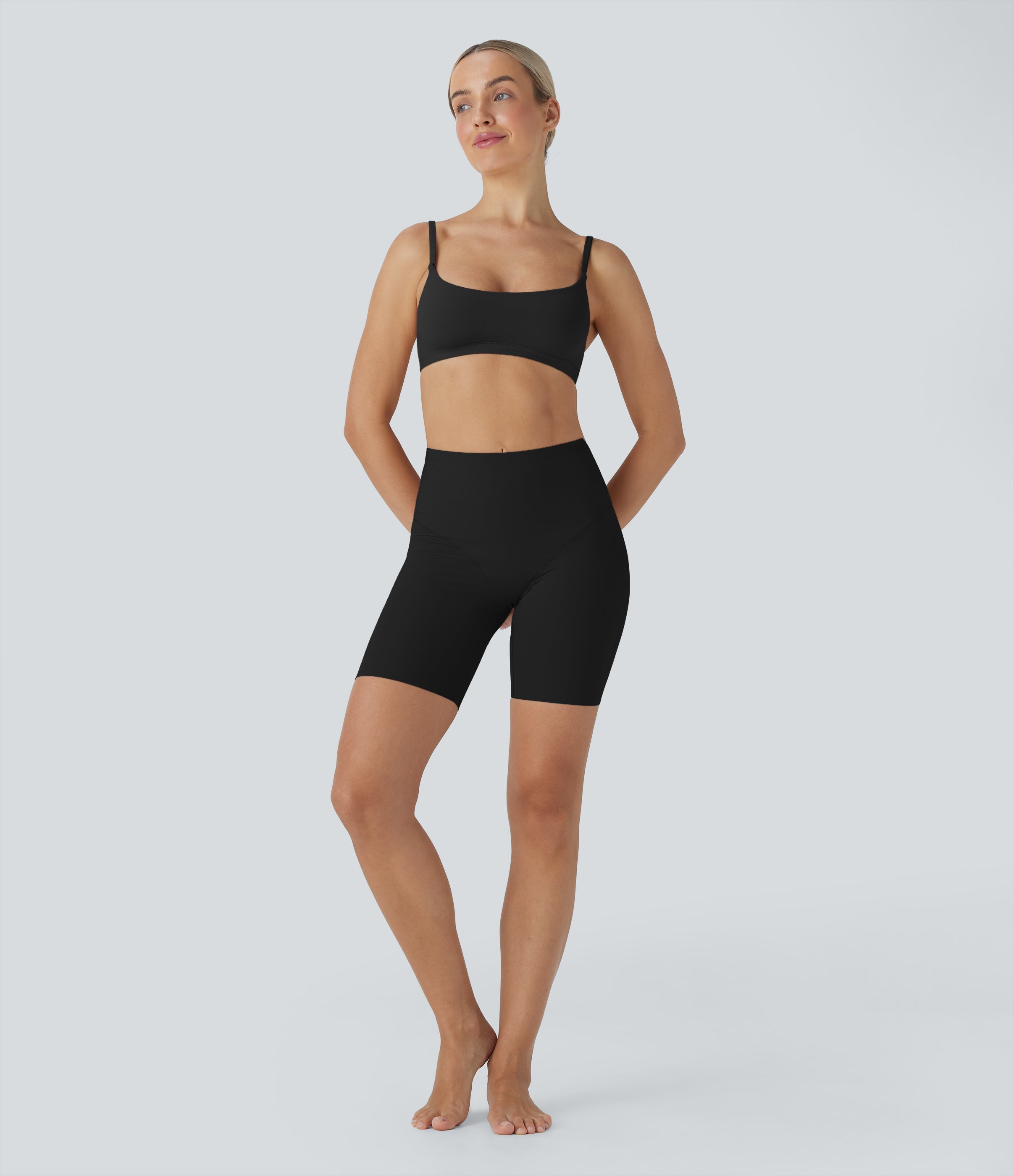 High Stretch Tummy Control Low Back Shapewear Lounge Boy Shorts