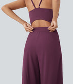 BreezefulTM Wide Leg Quick Dry Casual Slip Jumpsuit with Pockets-Easy Peezy Edition