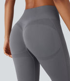 Seamless Flow High Waisted Tummy Control Butt Lifting Flare Yoga Leggings