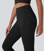 UltraSculptTM Cool Quick Dry SoCinched High Waisted Tummy Control Yoga Bootcut Leggings-UPF 50+ with Pockets
