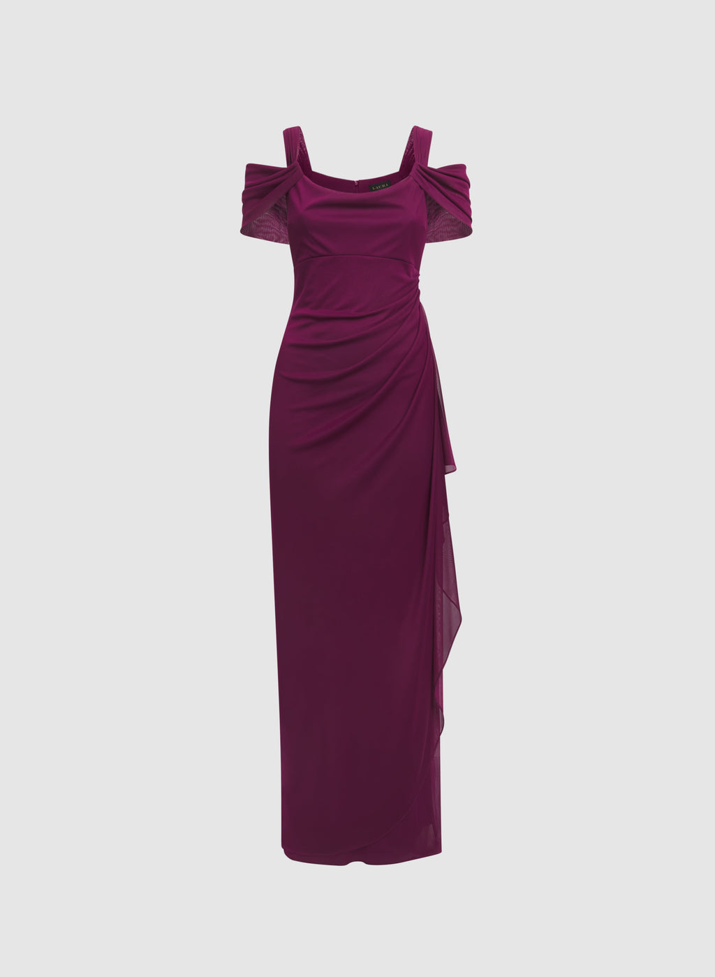 Mesh Cowl Neck Dress