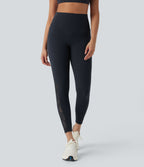 UltraSculptTM SoCinched High Waisted Tummy Control Contrast Lace Shaping Training Leggings with Pockets