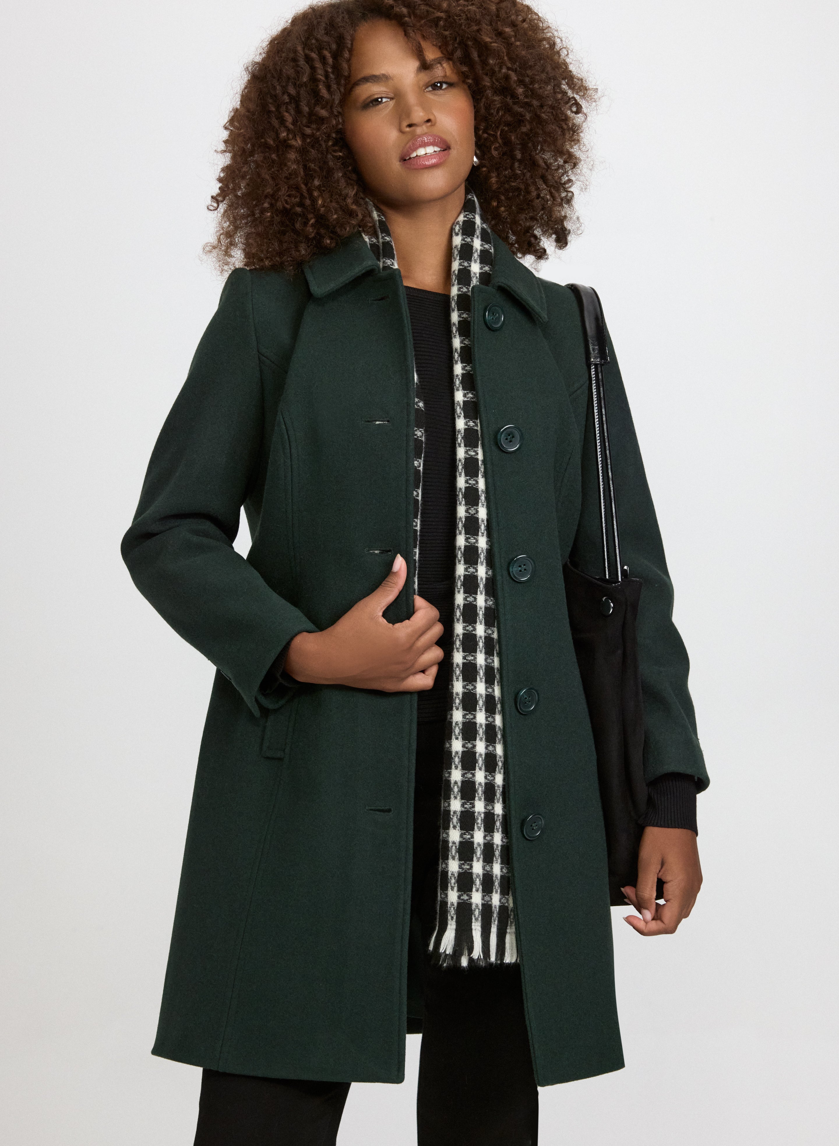 Wool-Blend Coat