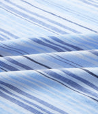 High Waisted Stripe Maxi Linen-Feel Skirt with Pockets