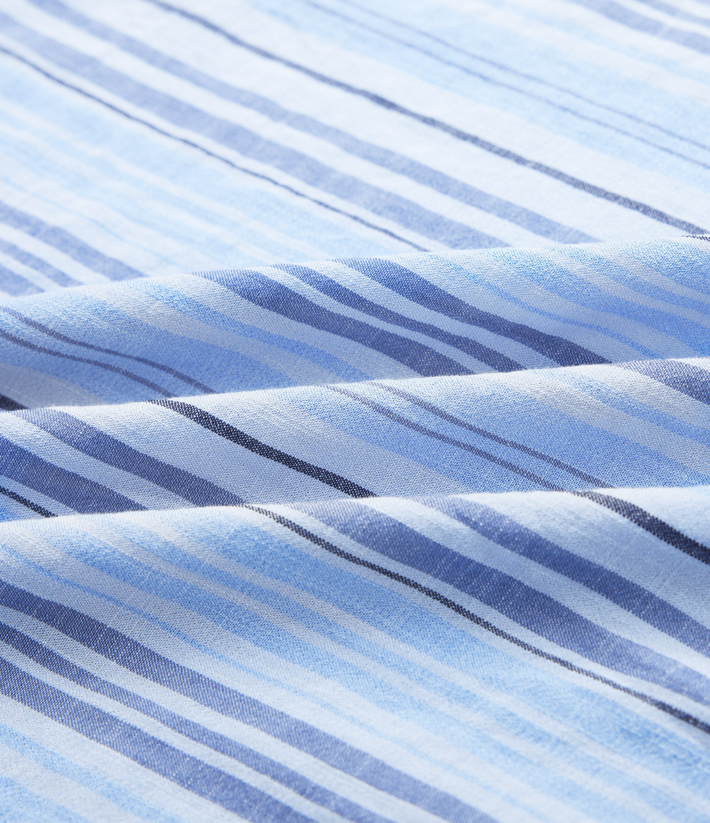 High Waisted Stripe Maxi Linen-Feel Skirt with Pockets