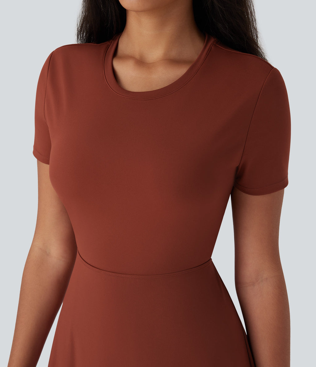 Cut Out Flare Mini Dance Active Dress-D/DD/DDD/F Cups