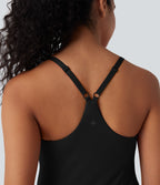 SoftlyZeroTM Airy 2-in-1 Cool Touch Mini Dance Active Dress with Pockets-Easy Peezy Edition-D/DD/DDD/F Cups